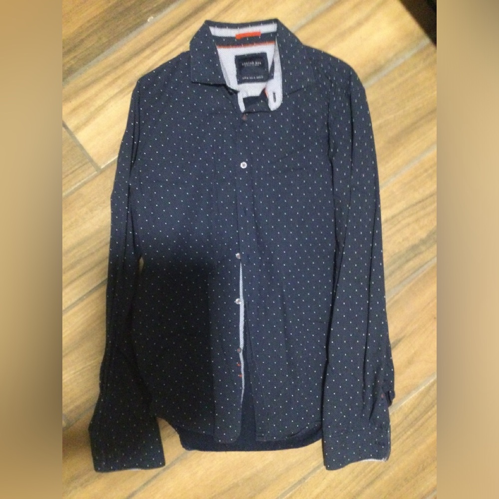 Blue dotted professional shirt